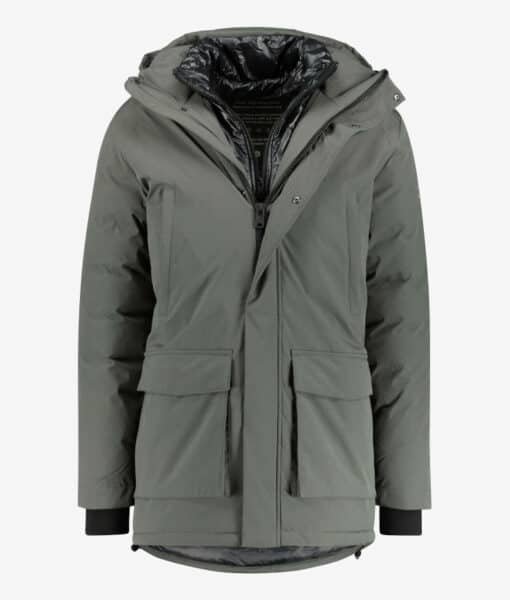 Ecoalf veganer Herrenparka "Samoens" khaki