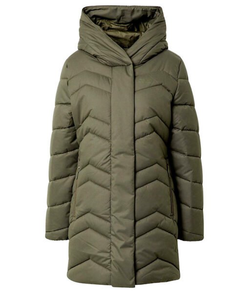 Jack Wolfskin Kyoto Coat vegane Winterjacke Damen olivgrün