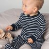 Living Crafts Baby Schlafanzug navy-striped